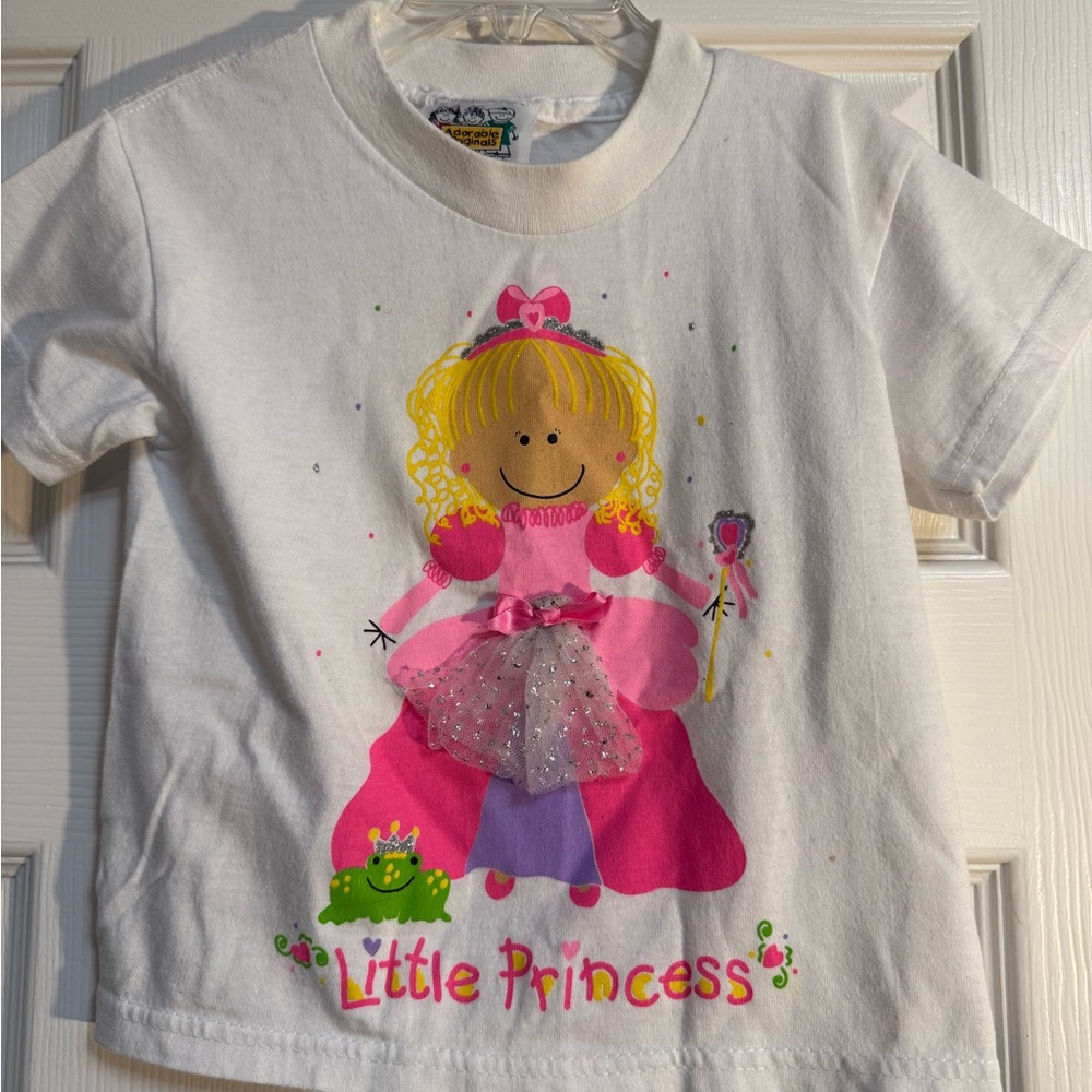 Kids White Little Princess T Shirt